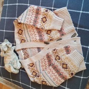 Rewind crop knit sweater